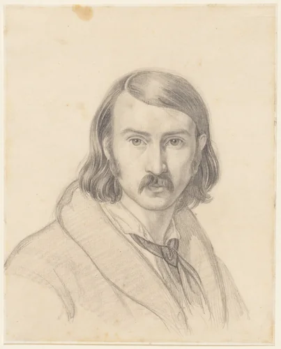 Self-Portrait by Friedrich Preller, drawing, 1838