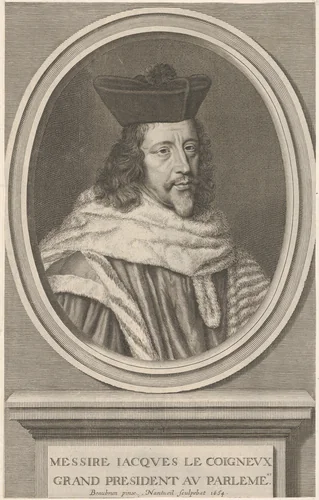 Jacques Le Coigneux by Robert Nanteuil, print, 1654