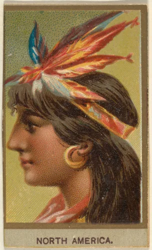 North America, from the Races of Mankind series (T181) issued by Abdul Cigarettes by Abdul Cigarettes, print, 1881