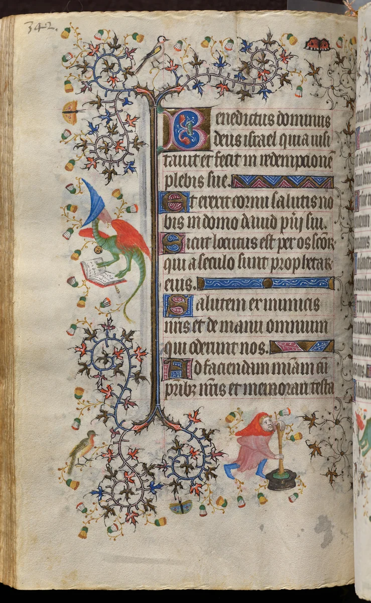 Hours of Charles the Noble, King of Navarre (1361-1425): fol. 166v, Text by Master of the Brussels Initials and Associates, book, 1400-1410
