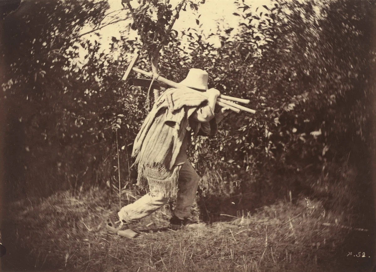 Peasant by Auguste Giraudon, photograph, 1870