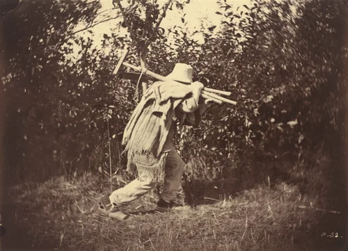 Peasant by Auguste Giraudon, photograph, 1870