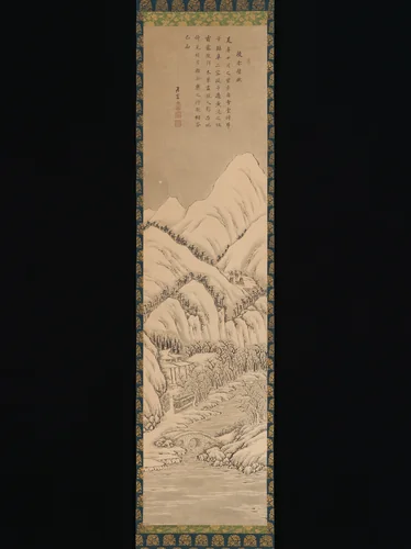 Su Shi's "Ode to His Second Visit to the Red Cliff" by Kano Hōgai, painting, 1868-1899