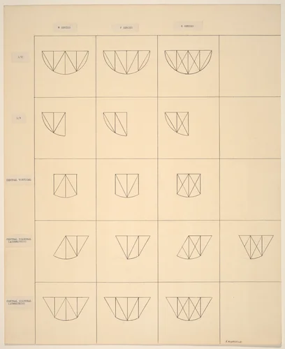 WVX Series by Robert Mangold, drawing, 1970
