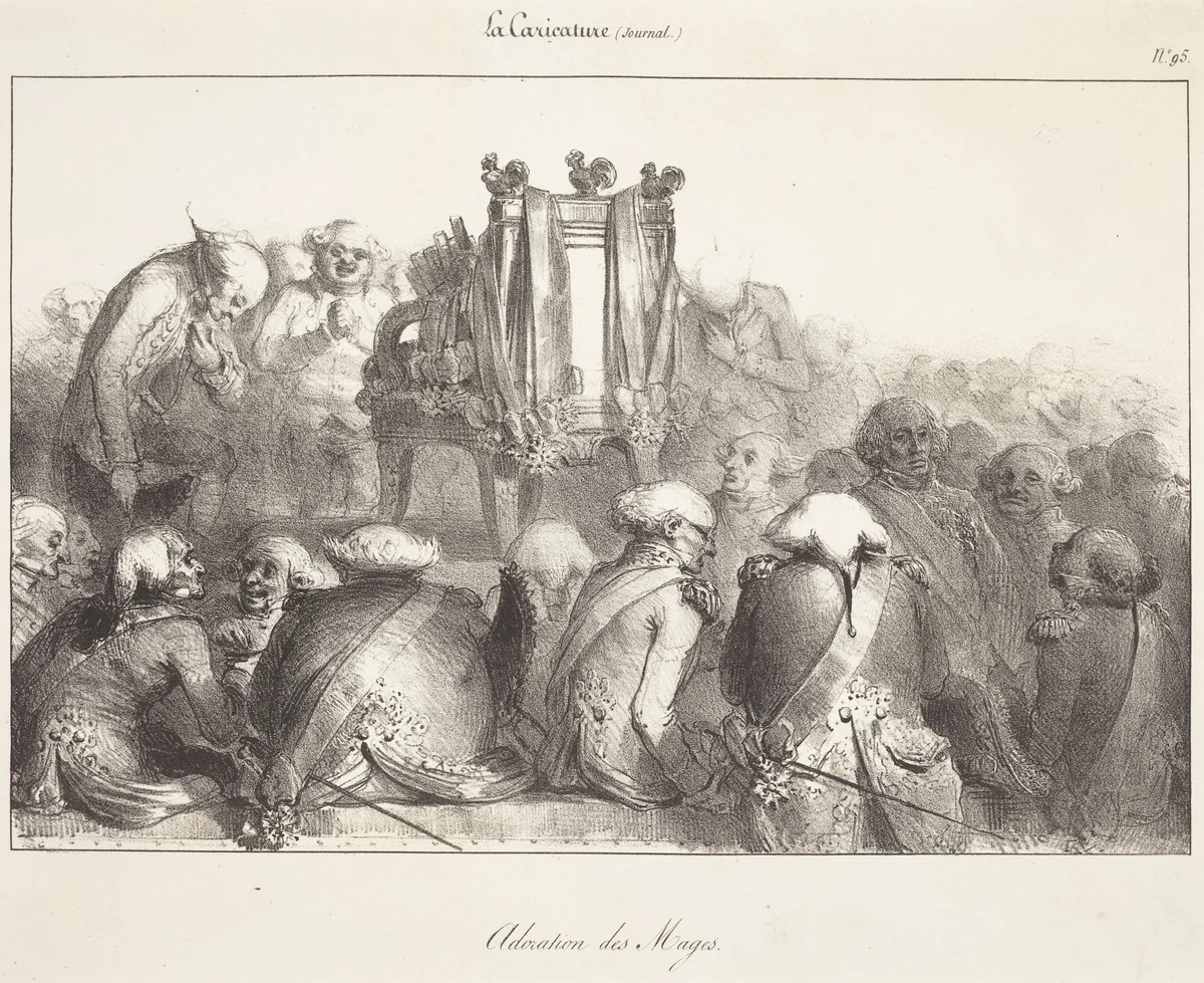 Adoration des Mages by French 19th Century, print, 1800-1899