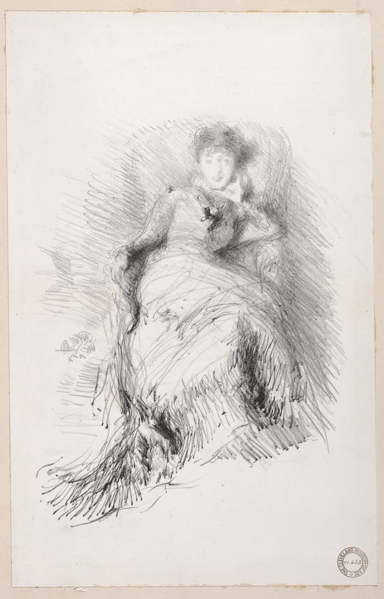 Study by James McNeill Whistler, print, 1878
