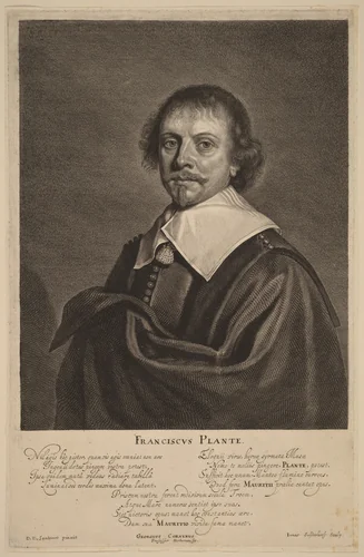 Franciscus Plante by Jonas Suyderhoff; Dirck Dircksz. Santvoort, print, 1642-1652