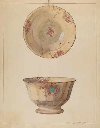 Bowl by J. Howard Iams, index of american design, 1937