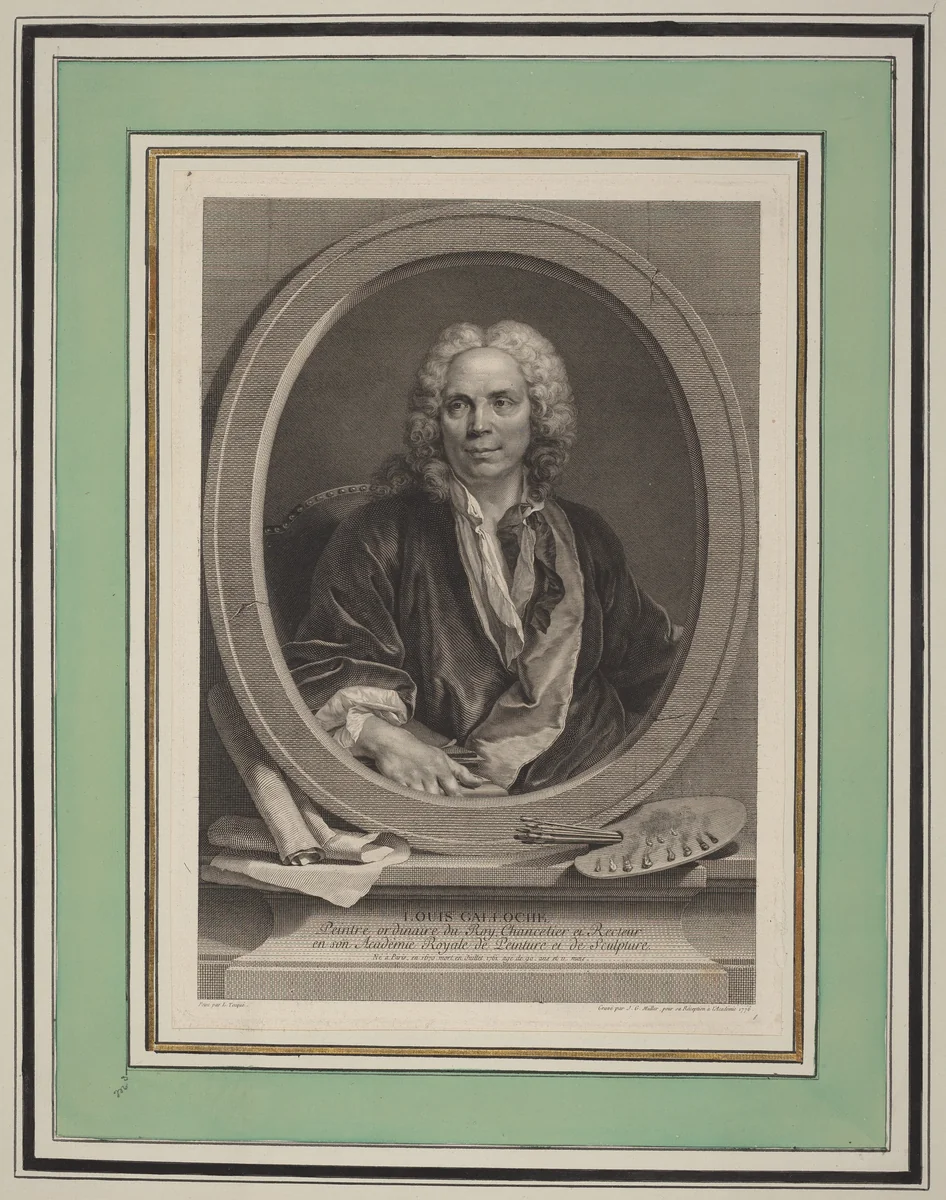 Louis Galloche by Johann Gotthard Müller
Louis Tocqué, print, 1776