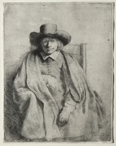 Clement de Jonghe, Printseller by Rembrandt van Rijn, print, 1651