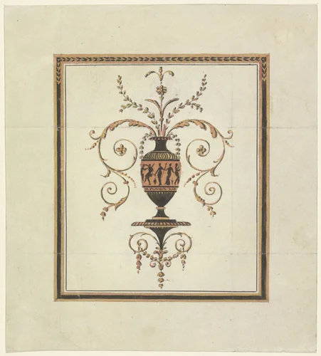 Griekse vaas by anonymous, drawing, 1800-1900