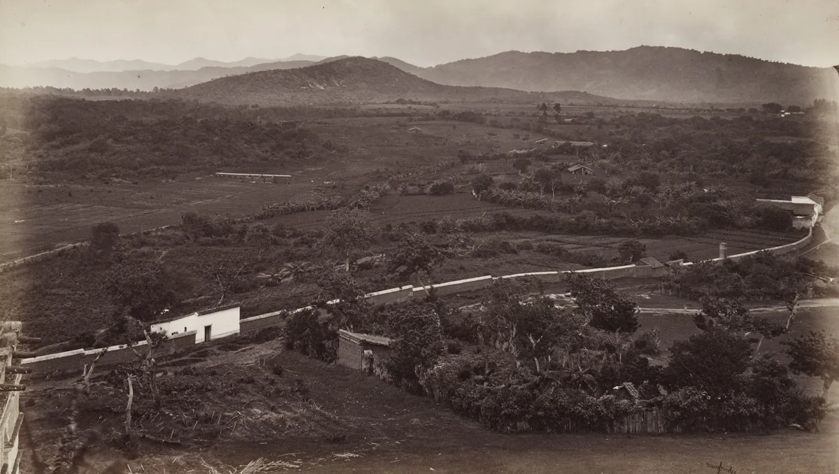 Environs of City of Guatemala by Eadweard Muybridge, photograph, 1875