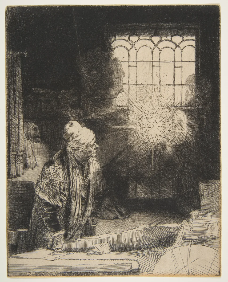 Faust by Rembrandt van Rijn, print, 1647-1657