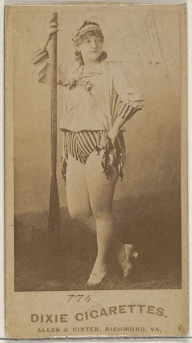 Card 774, from the Actors and Actresses series (N45, Type 7) for Dixie Cigarettes by Allen & Ginter, photograph, 1885-1891