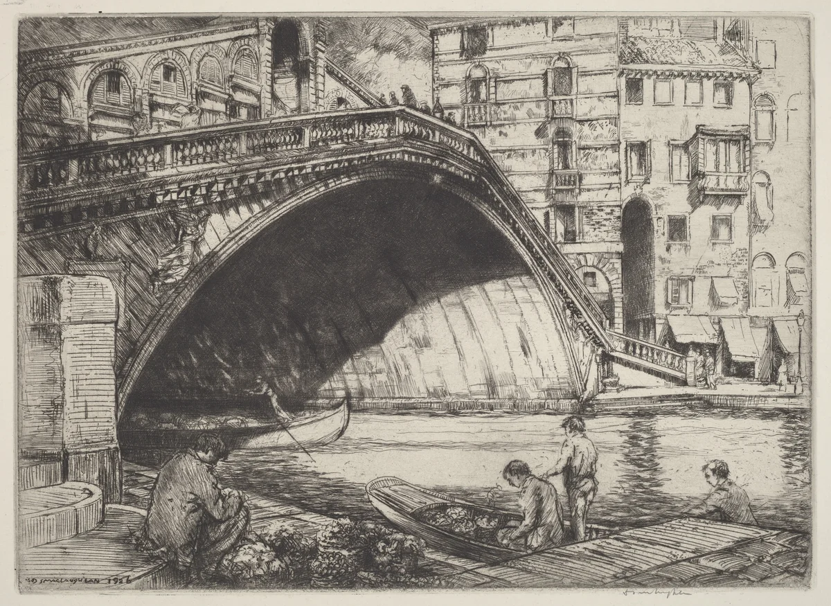 The Rialto by Donald Shaw MacLaughlan, print, 1926
