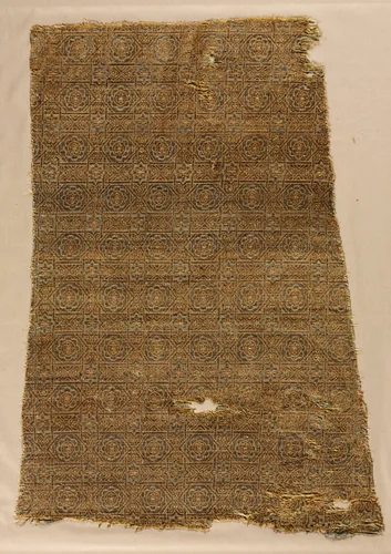 Fragment with star and cross design from the tomb of Don Felipe by Unknown, textile, 1200-1274