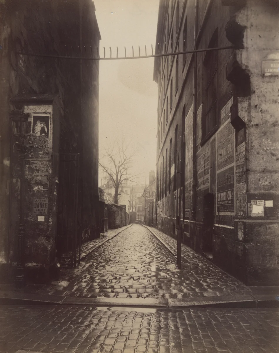 Rue Rataud by Eugène Atget, photograph, 1909