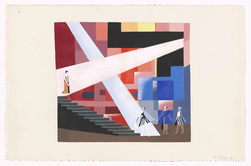 Light Maquette (Maquette de lumière) from Alexandra Exter: Stage Sets (Alexandra Exter: Décors de théâtre) by Alexandra Exter, print, 1927