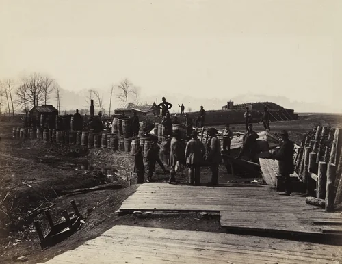 Fortifications at Manassas by Alexander Gardner, photograph, 1862