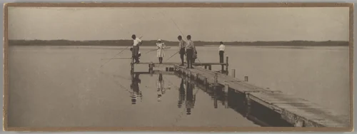 [Children Fishing] by William James Mullins, photograph, 1899-1901