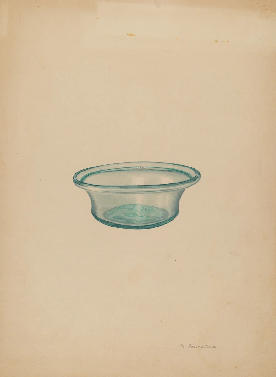 Bowl by Nicholas Amantea, index of american design, 1935-1942