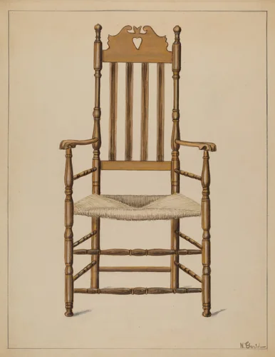 Armchair by Nicholas Gorid, index of american design, 1936
