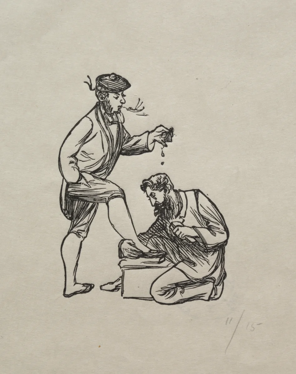 Domestic Philosophy by George Du Maurier, print, 1863