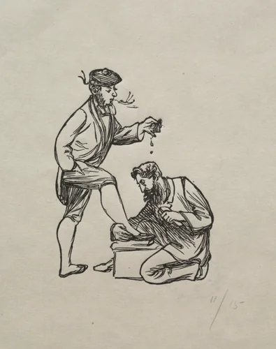 Domestic Philosophy by George Du Maurier, print, 1863