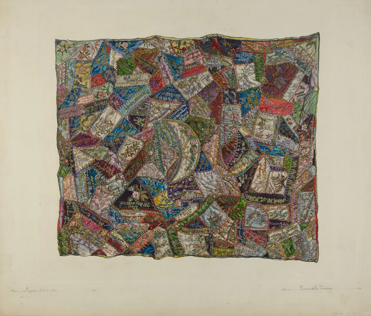 Patchwork Quilt by Florence Truelson, index of american design, 1935-1942