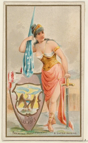 Illinois, from the Industries of States series (N117) issued by Duke Sons & Co. to promote Honest Long Cut Tobacco by W. Duke, Sons & Co., print, 1889