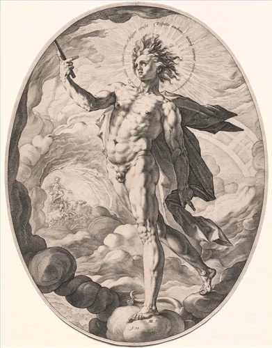 Apollo by Hendrick Goltzius, print, 1588
