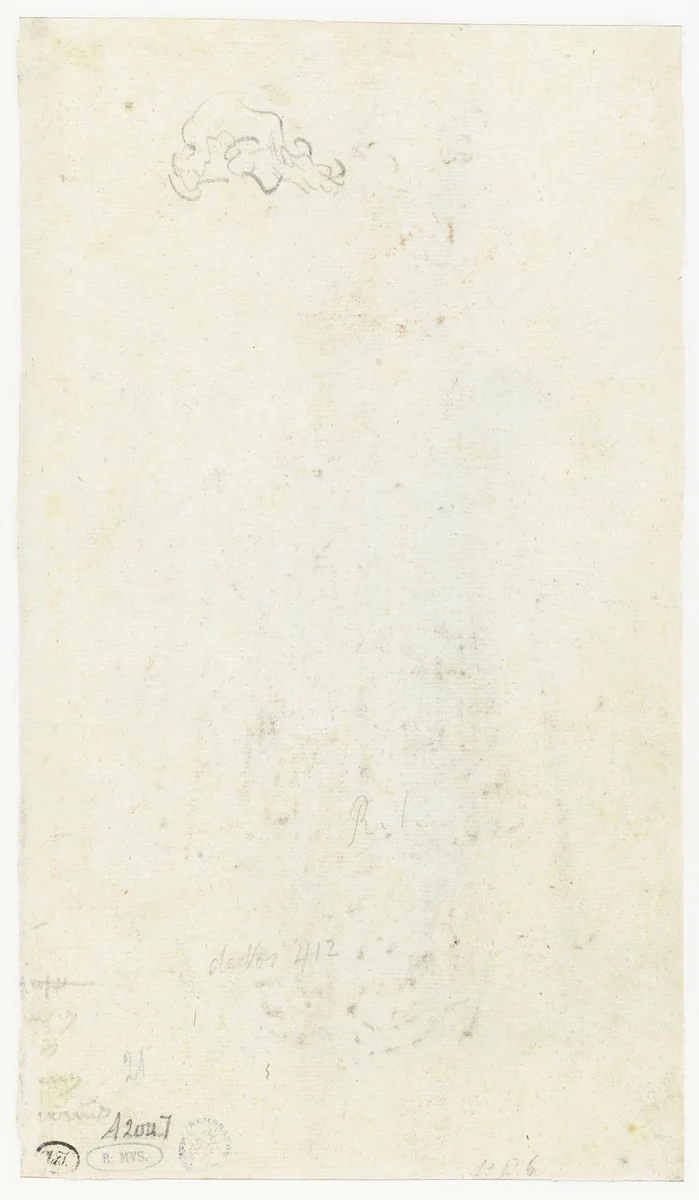 A Cap by Rembrandt van Rijn, drawing, 1629-1630