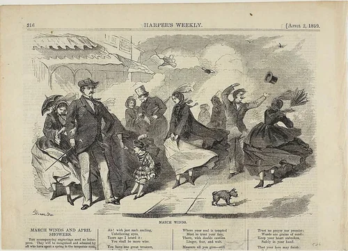 March Winds by Winslow Homer, print, 1859