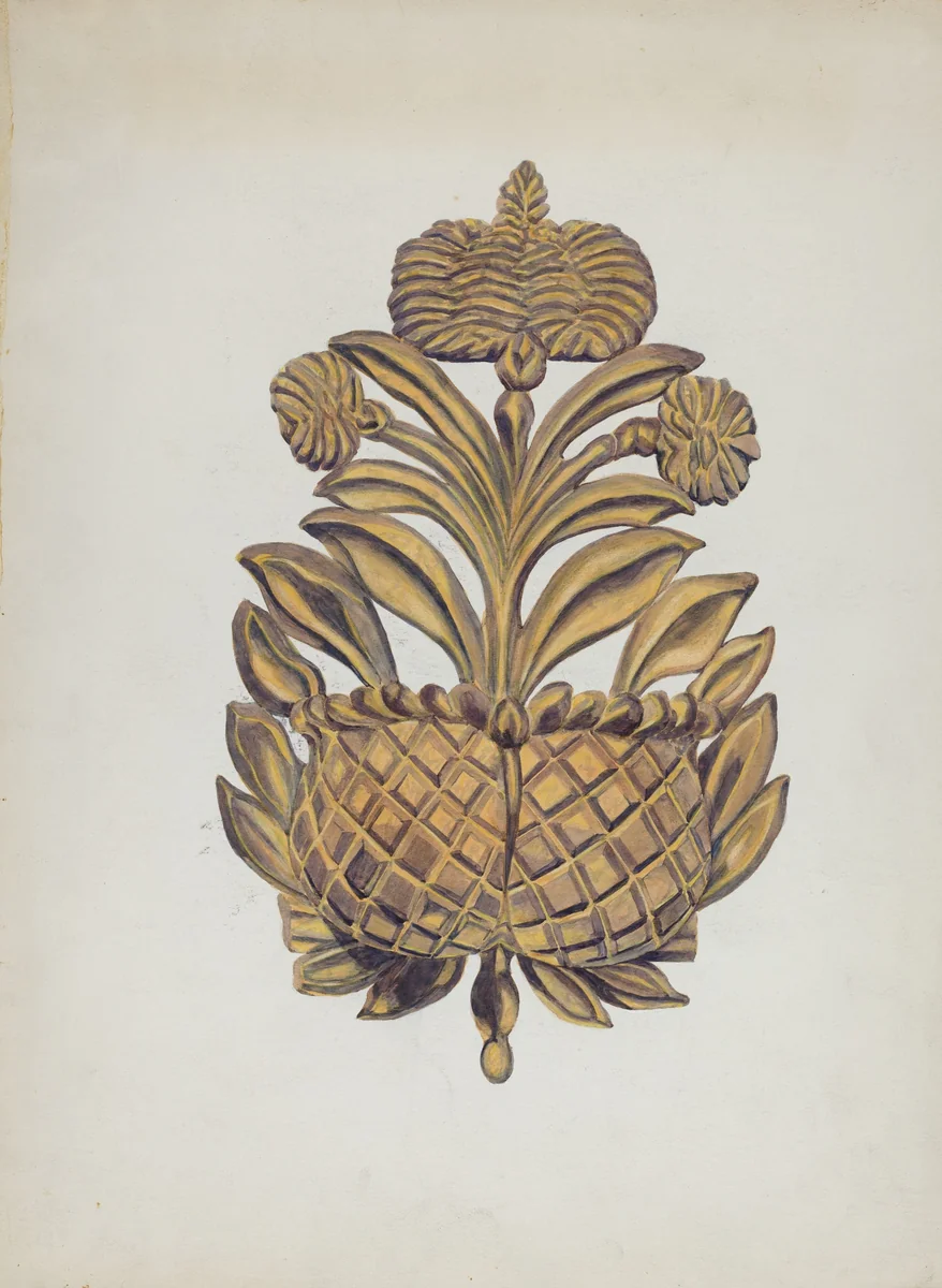 Wall Watch Pocket by Gordena Jackson, index of american design, 1936