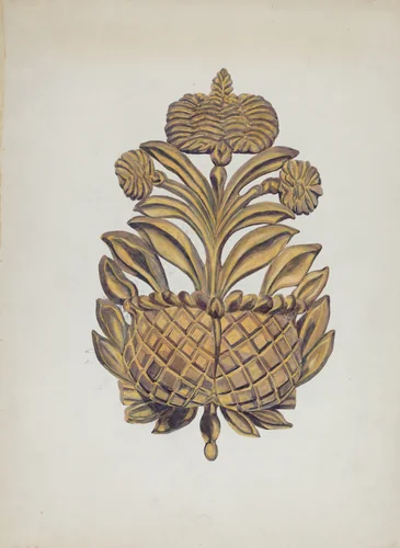 Wall Watch Pocket by Gordena Jackson, index of american design, 1936