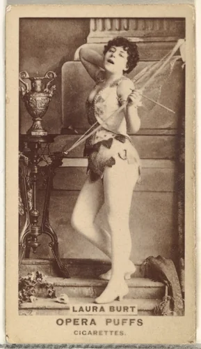 Laura Burt, from the Actors and Actresses series (N171) for Opera Puffs Cigarettes by Goodwin & Company, photograph, 1886-1890