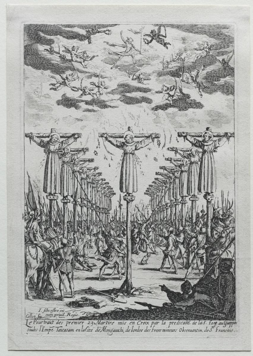 The Martyrs of Japan by Jacques Callot, print, 1627