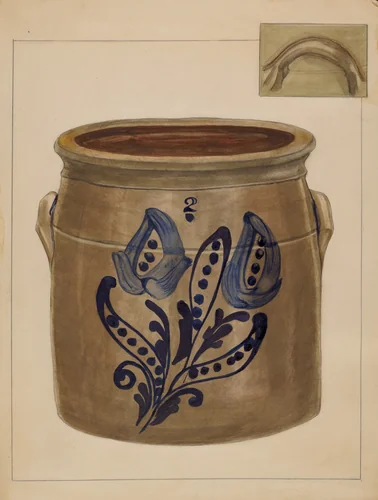Crock by Hedwig Emanuel, index of american design, 1936