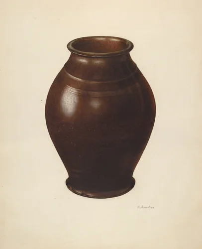 Jar by Nicholas Amantea, index of american design, 1938