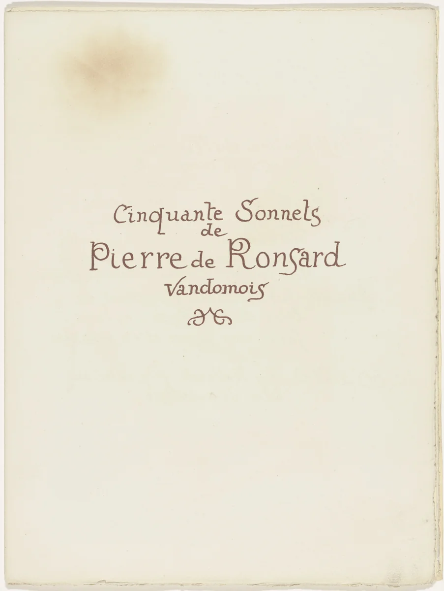 Les Amours (The Loves) by Émile Bernard, illustrated book, 1915