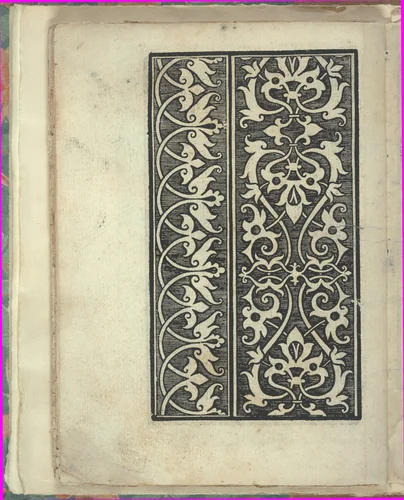 Opera Nova Universali intitulata Corona di racammi, page 36 (verso) by Giovanni Andrea Vavassore, book, 1530