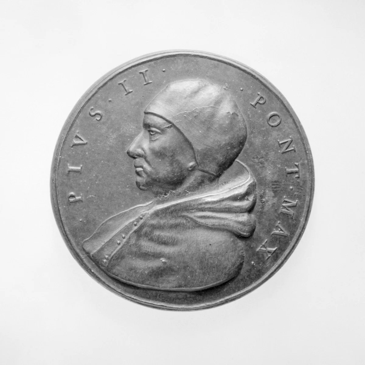 Pius II (Pope, 1458–64) by Giovanni Paladino, metalwork, 1585-1599