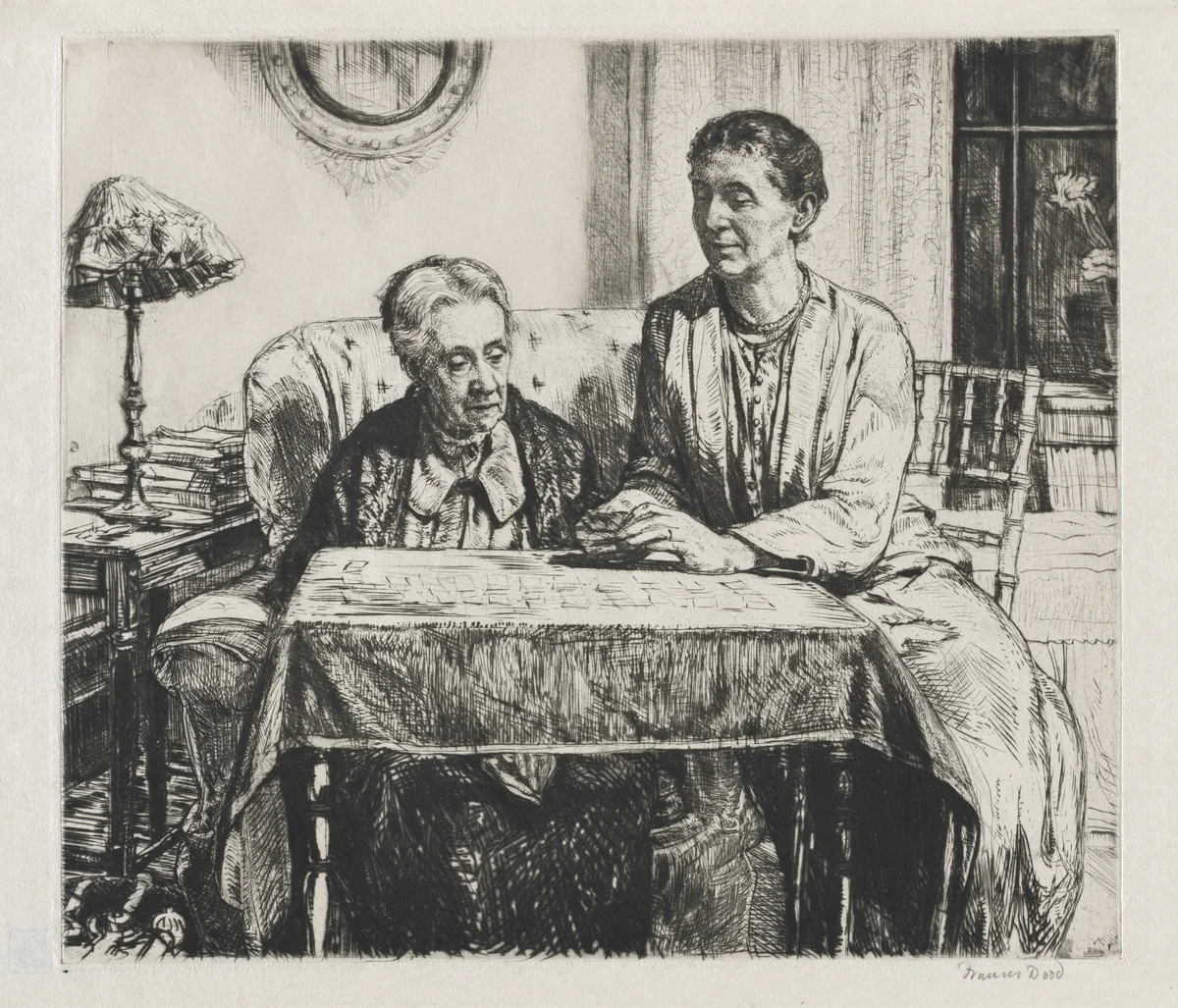 Playing Cards by Francis Dodd, print, 1926-1931