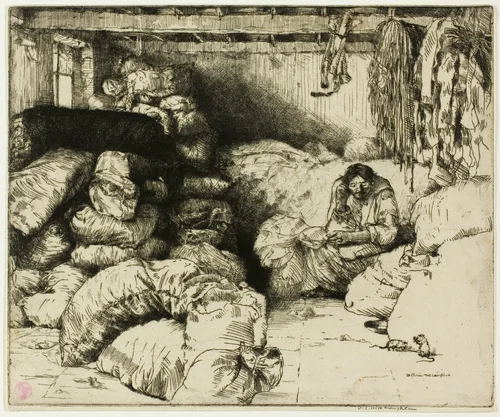 The Sleeping Rag Vendor by Donald Shaw MacLaughlan, print, 1901