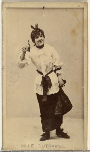Mlle. Dutramel, from the Actors and Actresses series (N145-8) issued by Duke Sons & Co. to promote Duke Cigarettes by W. Duke, Sons & Co., photograph, 1890-1895