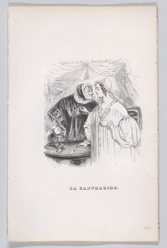 The Spanish Fly, from "The Complete Works of Béranger" by J. J. Grandville, print, 1836