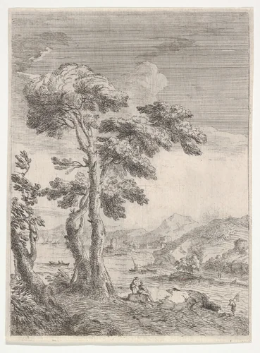 Pastoral Scene by Paolo Anesi, print, 1710-1774