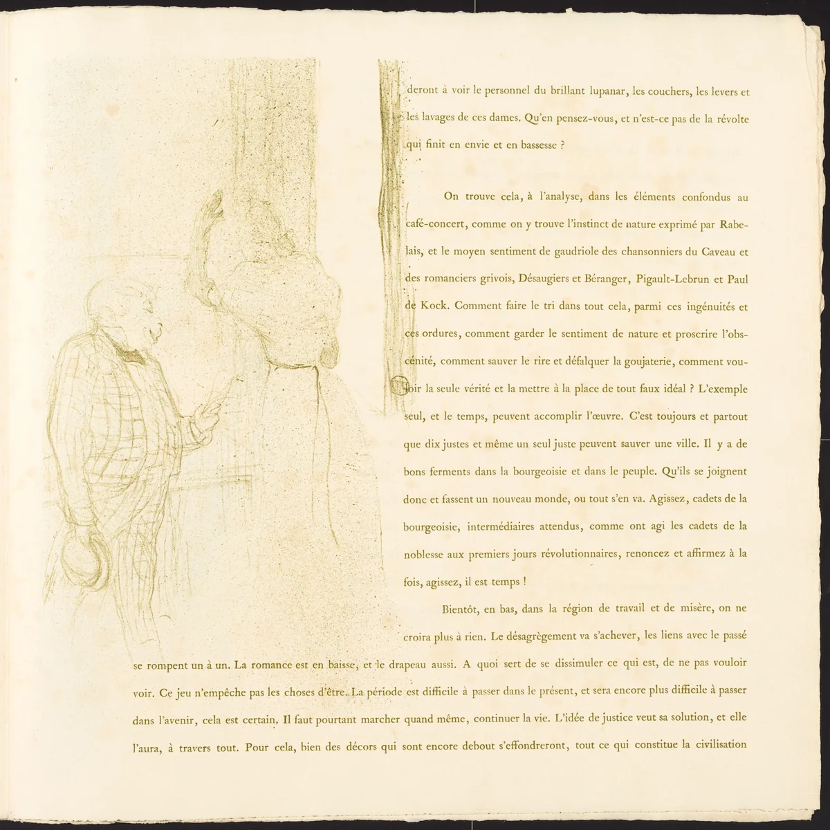 Yvette Guilbert by Henri de Toulouse-Lautrec, portfolio, 1894