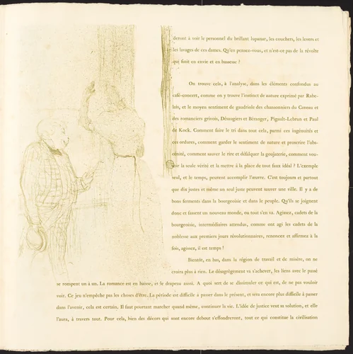 Yvette Guilbert by Henri de Toulouse-Lautrec, portfolio, 1894