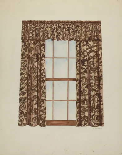 Drapery by Madeline Arnold, index of american design, 1935-1942